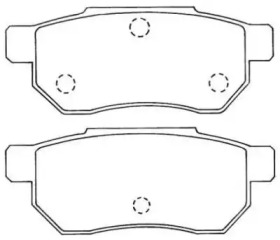 Тормозные колодки AISIN для HONDA CIVIC VI Fastback (MA, MB) 2.0 i TD (MB7)